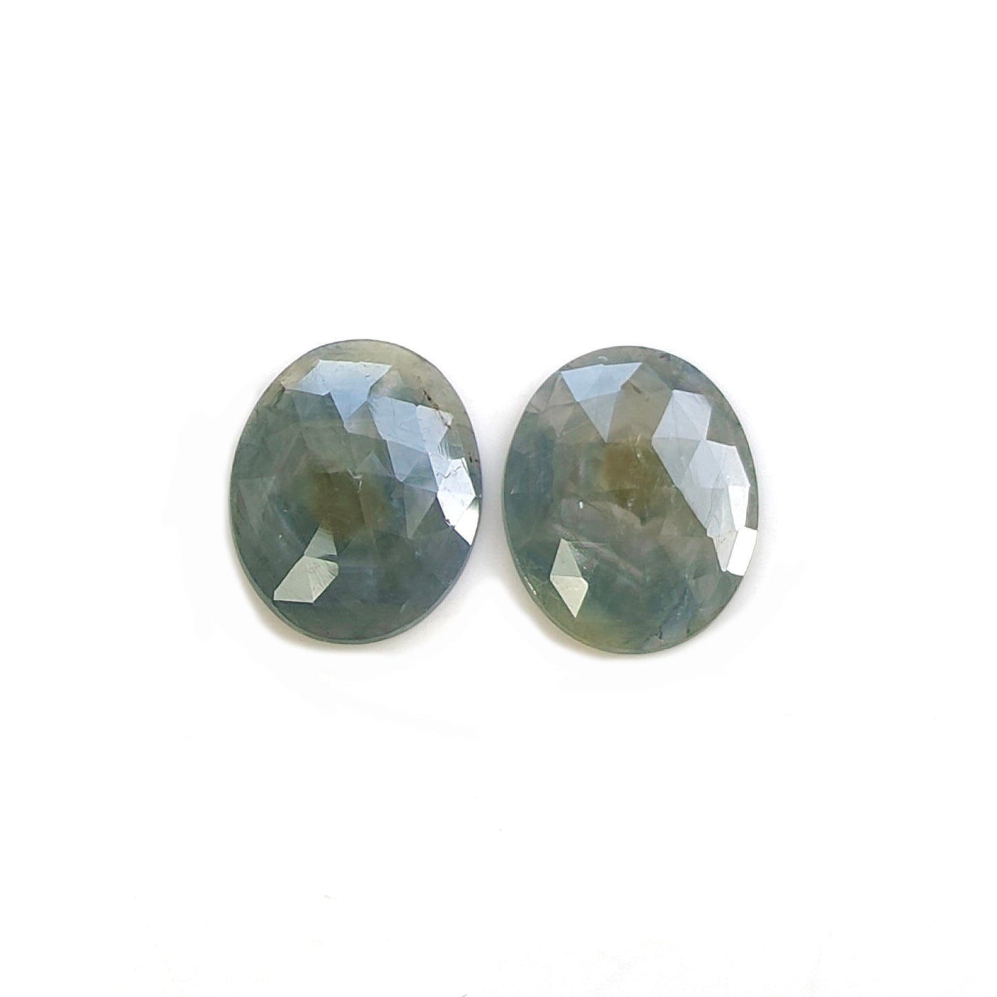 multi sapphire rose cut gemstone
