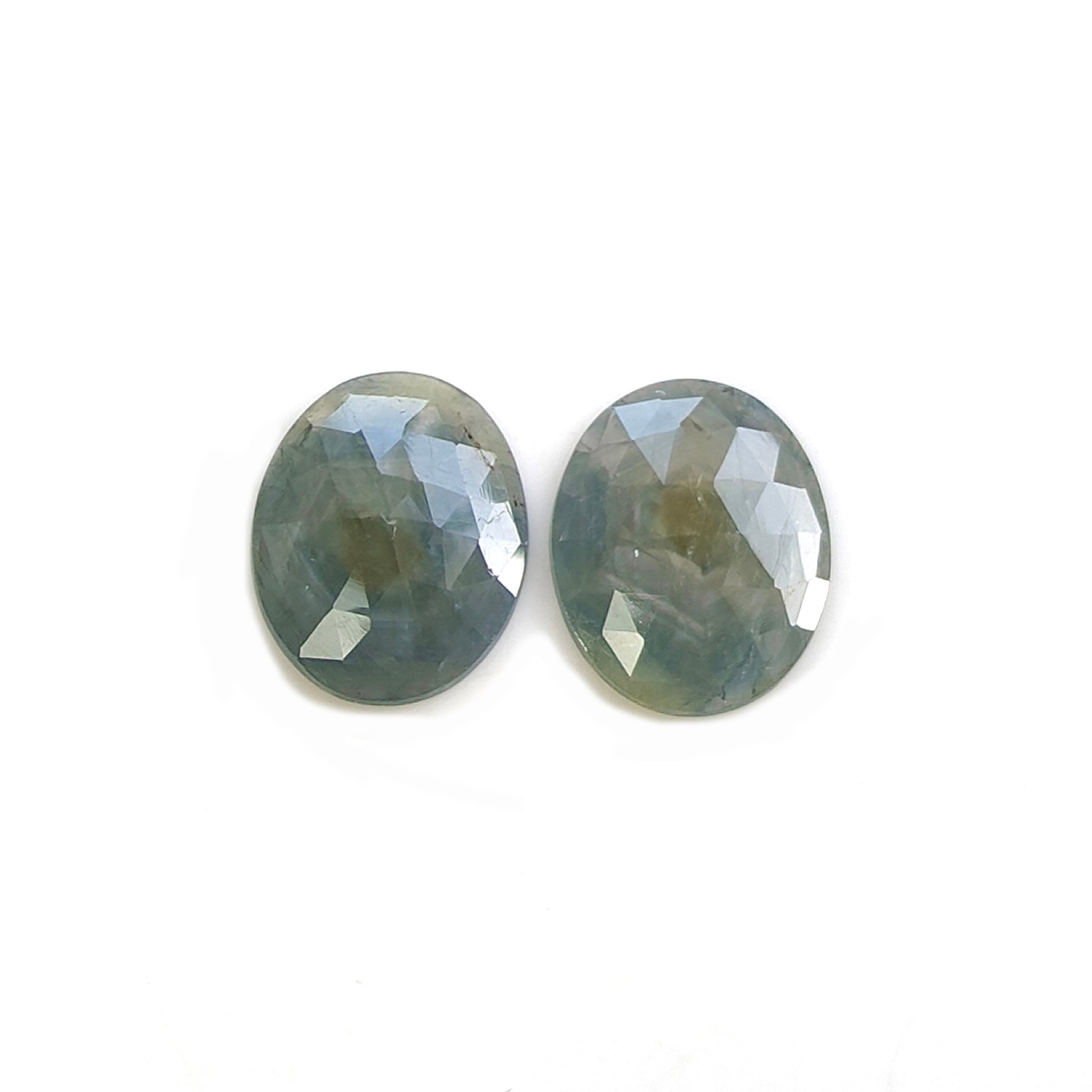 multi sapphire rose cut gemstone