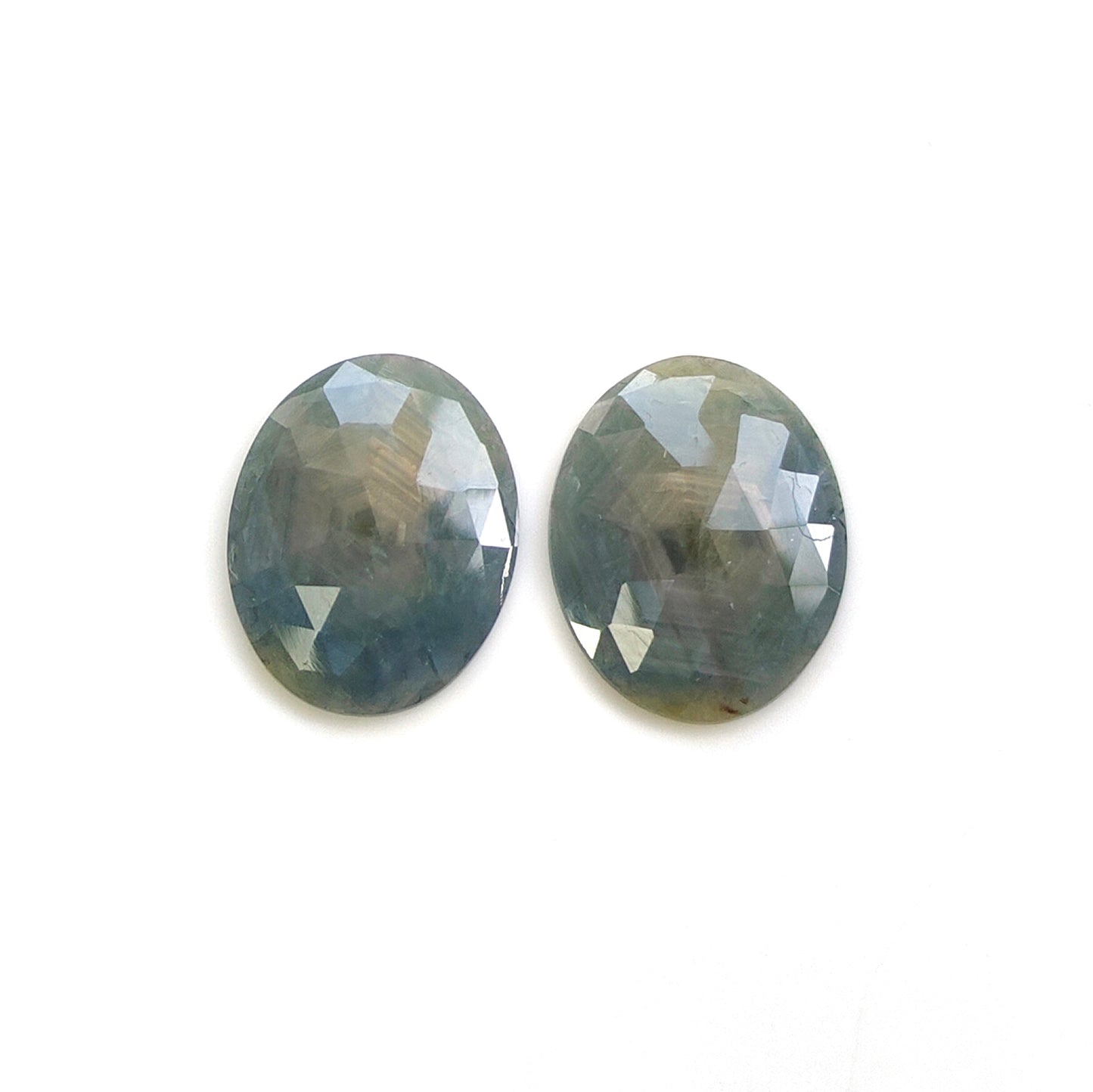 multi sapphire rose cut gemstone
