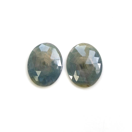 multi sapphire rose cut gemstone