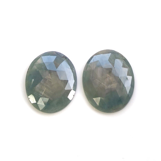 multi sapphire rose cut gemstone