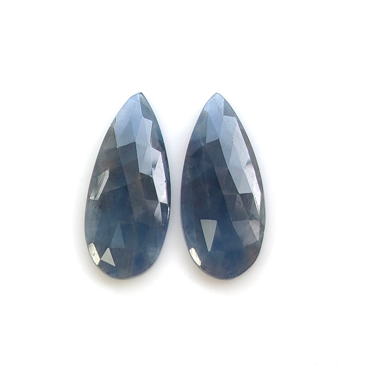 multi sapphire rose cut gemstone