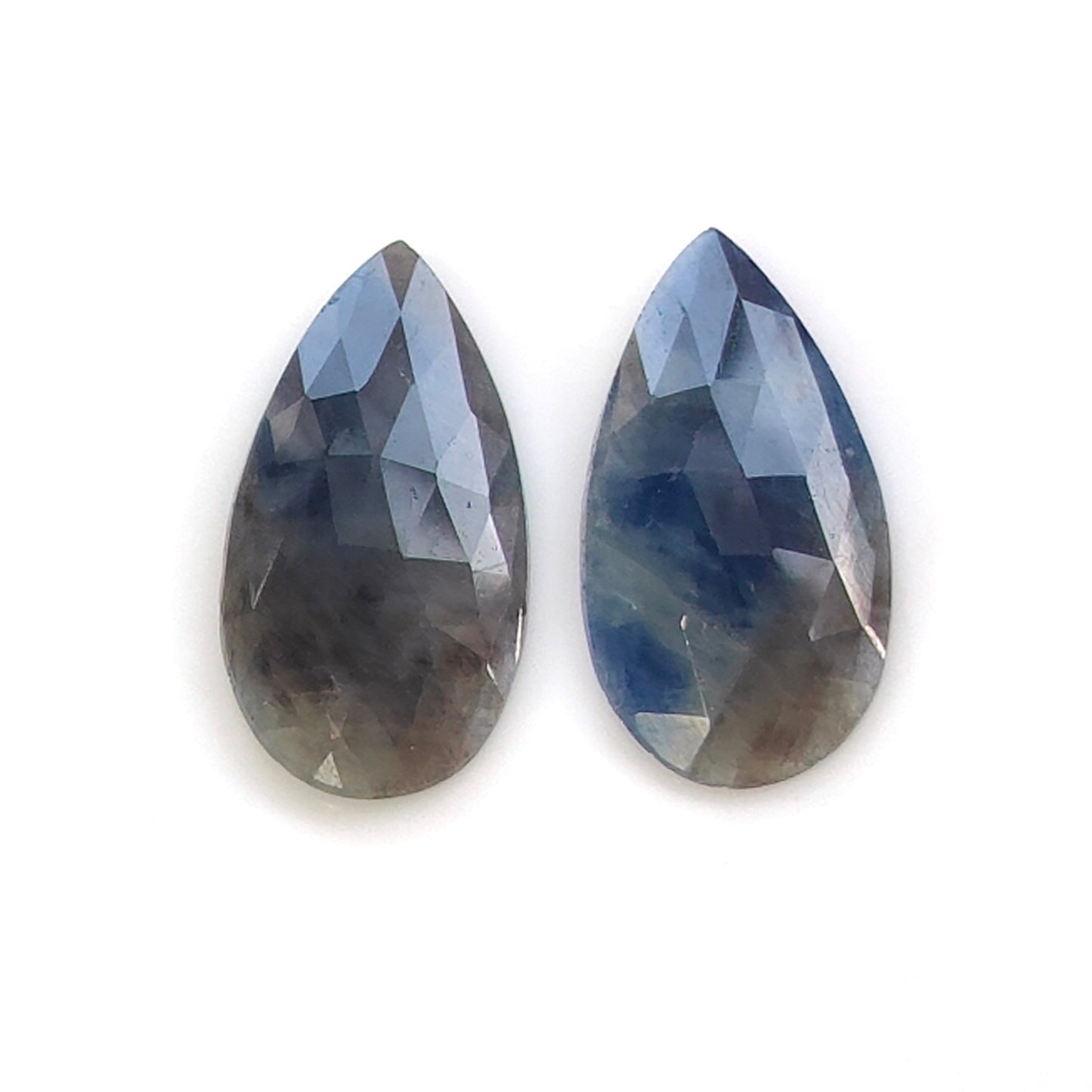 multi sapphire rose cut gemstone