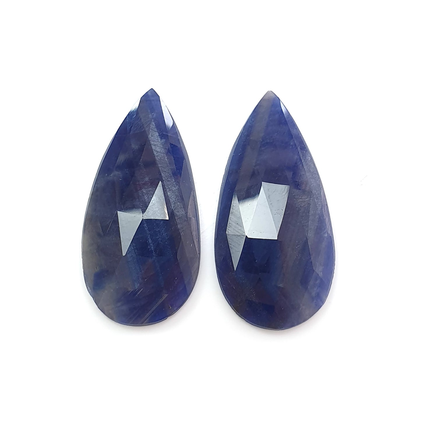 multi sapphire rose cut gemstone