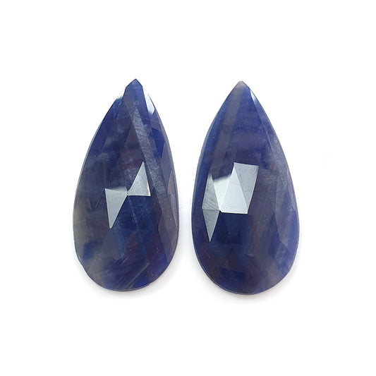 multi sapphire rose cut gemstone
