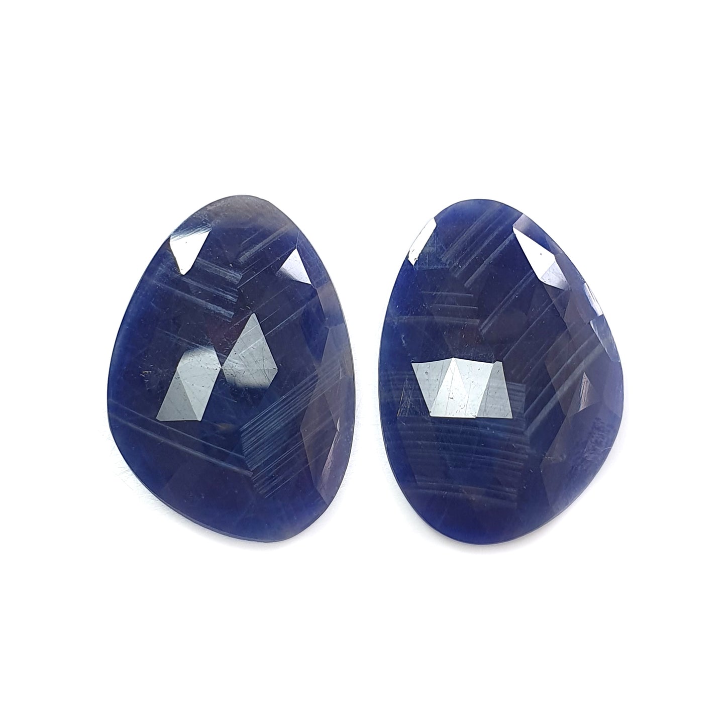 multi sapphire rose cut gemstone
