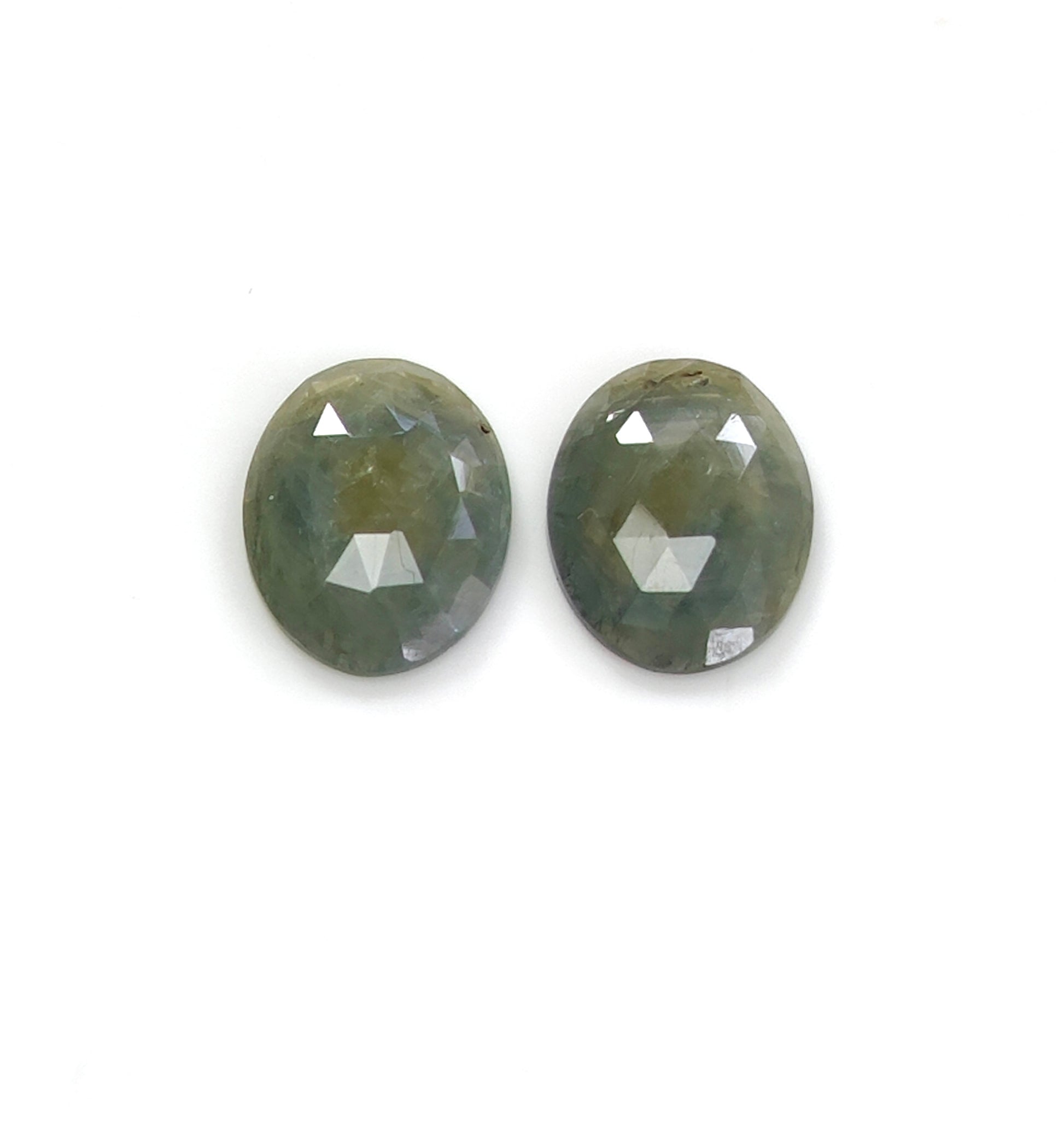 multi sapphire rose cut gemstone