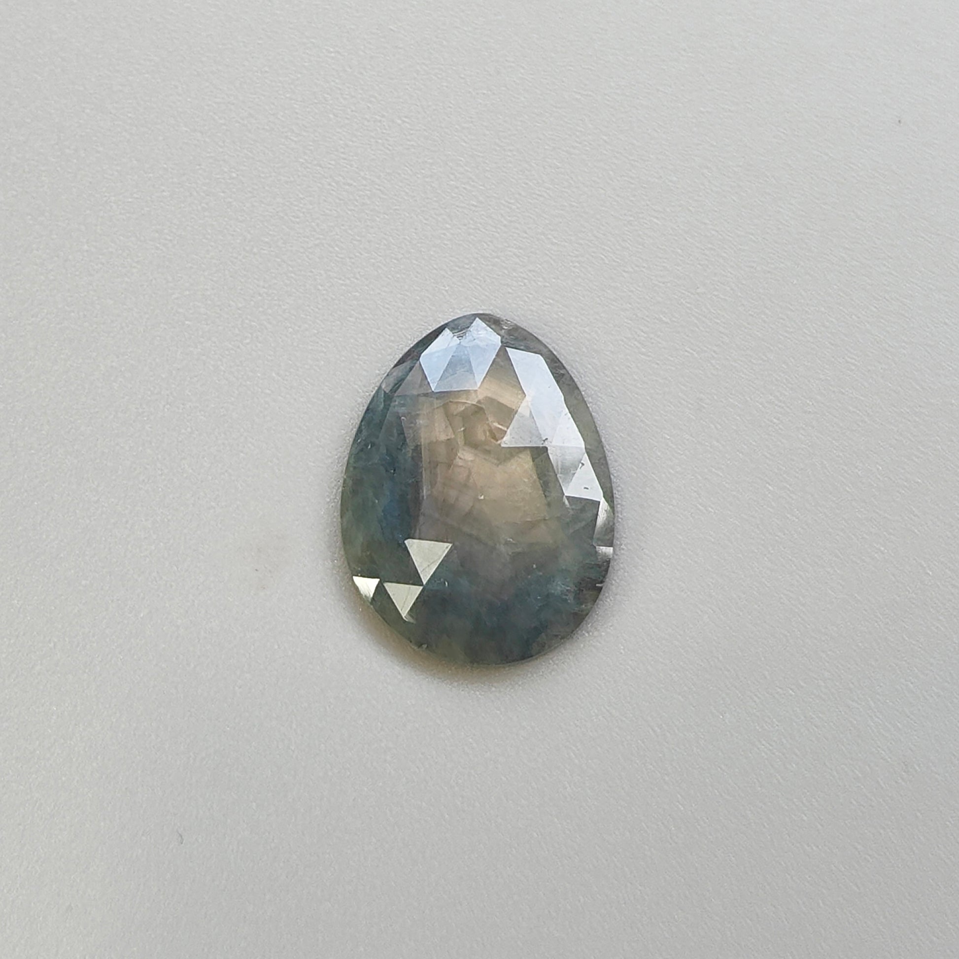 multi sapphire rose cut gemstone