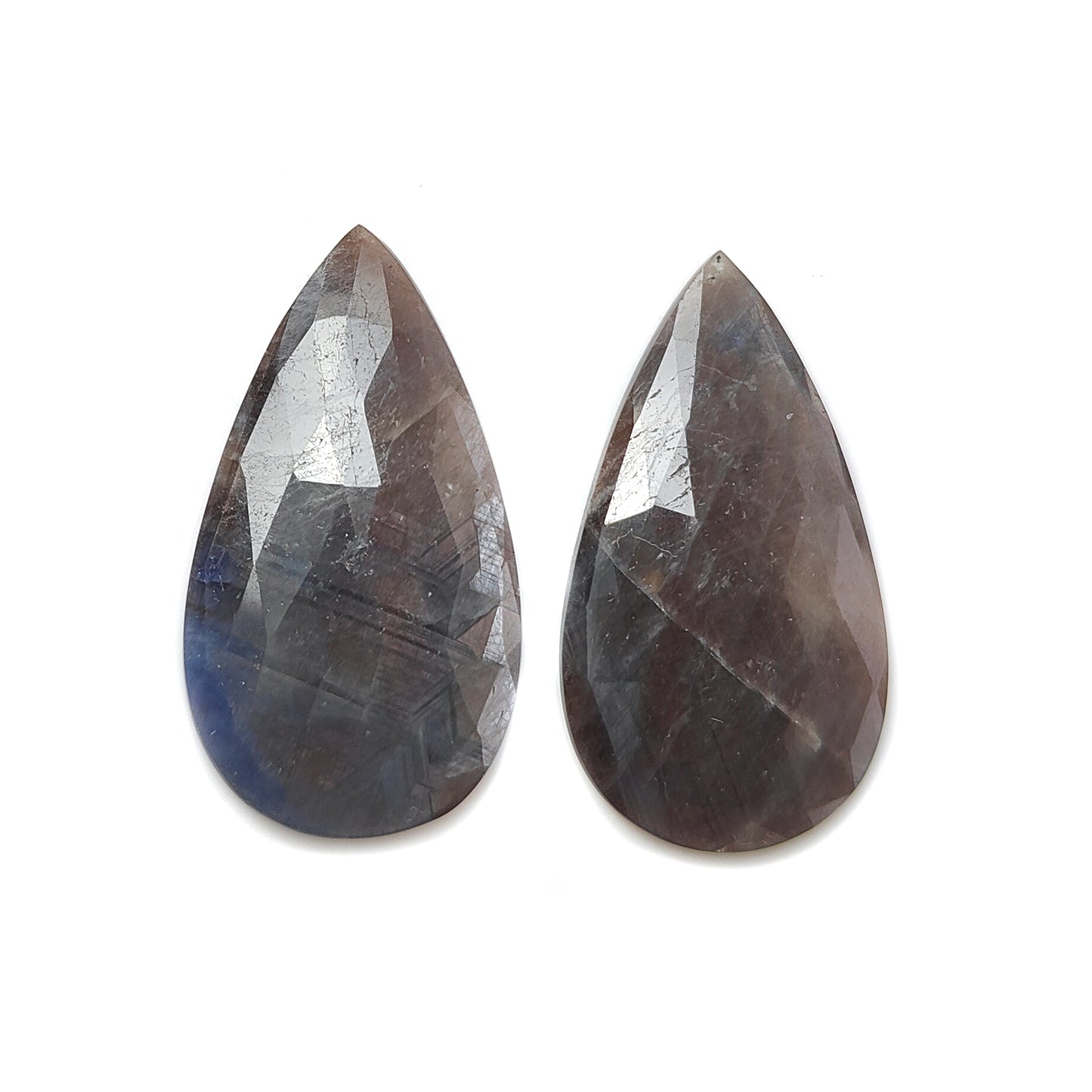 multi sapphire rose cut gemstone