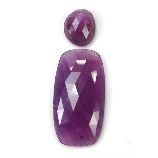 Facettierter violetter Saphirschliff