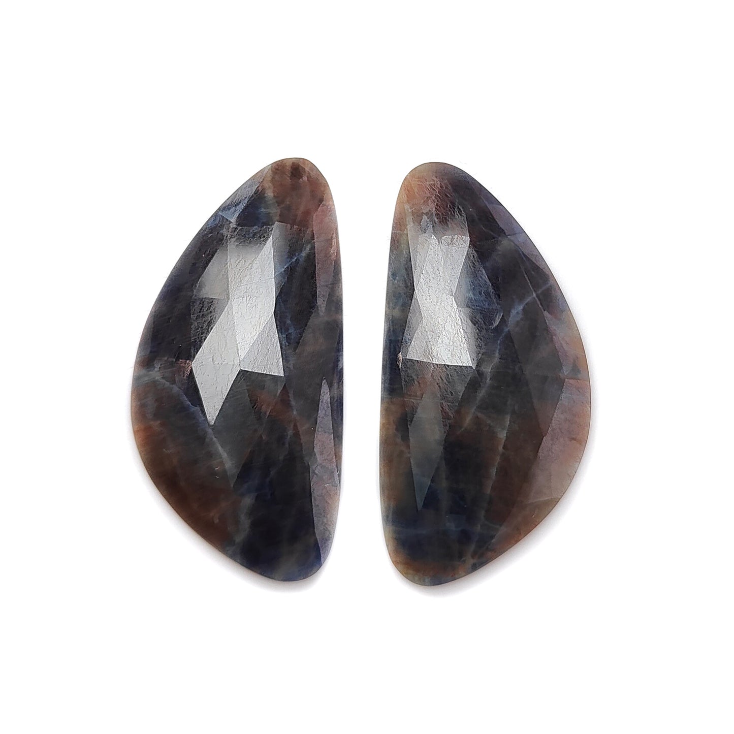 multi sapphire rose cut gemstone
