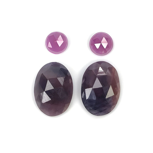 Corte ovalado de múltiples zafiros