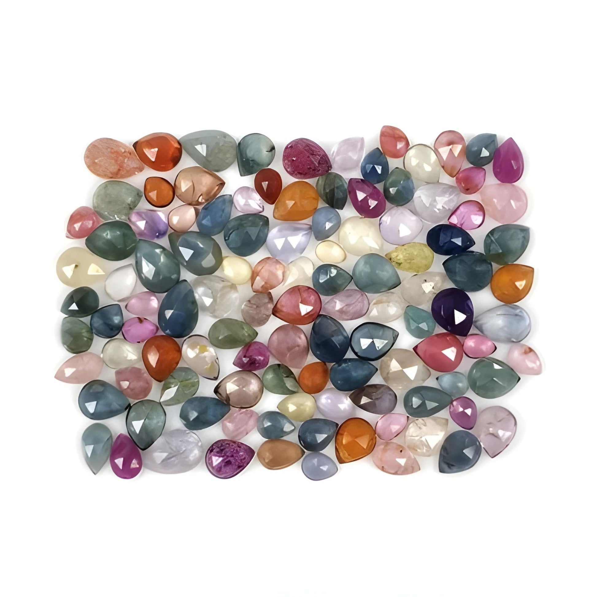 قطع متعدد الياقوت الشفاف