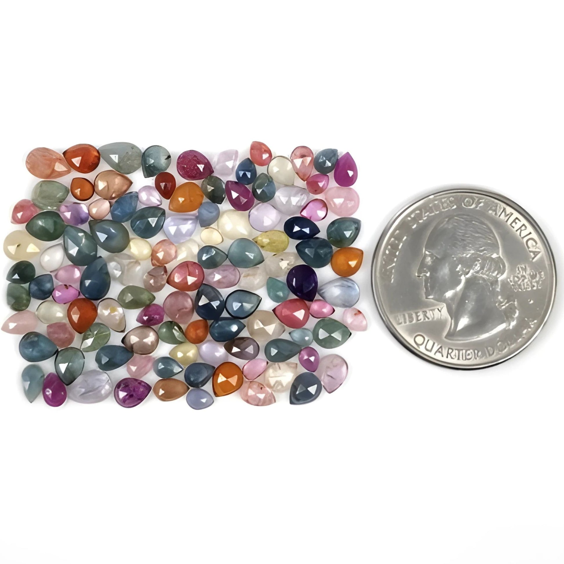 平底多色蓝宝石