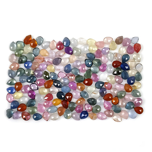 Pietra preziosa multi-zaffiro sfaccettata