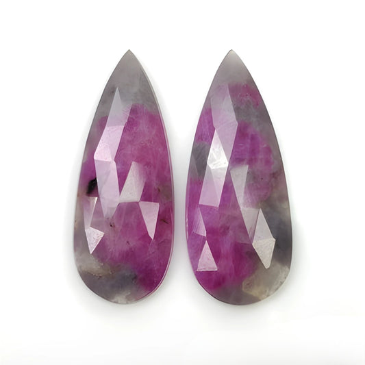 多颗蓝宝石玫瑰切片