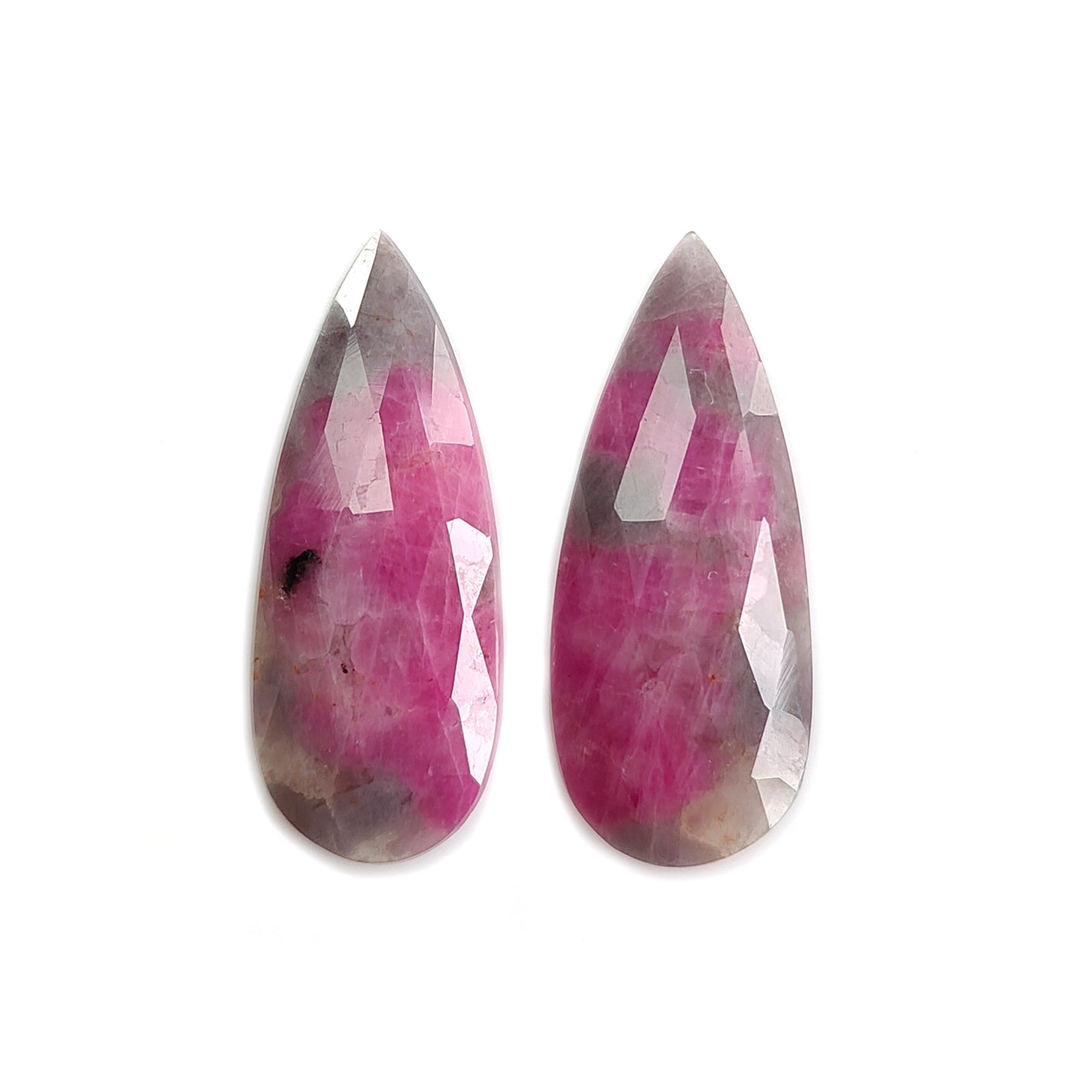 multi sapphire rose cut gemstone