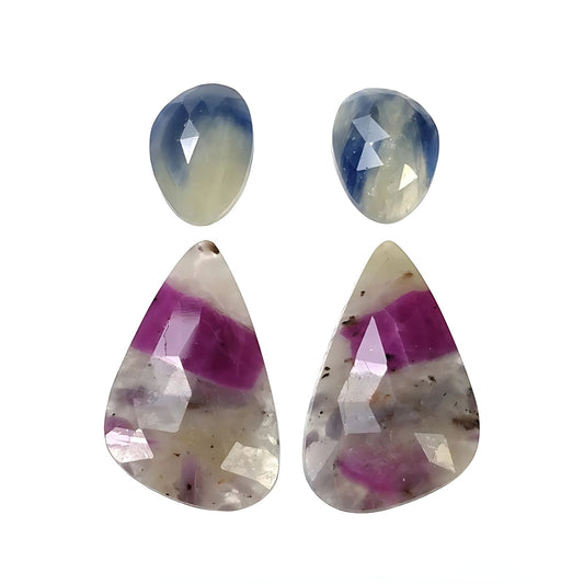 Mehrsaphir-Scheiben im Rosenschliff