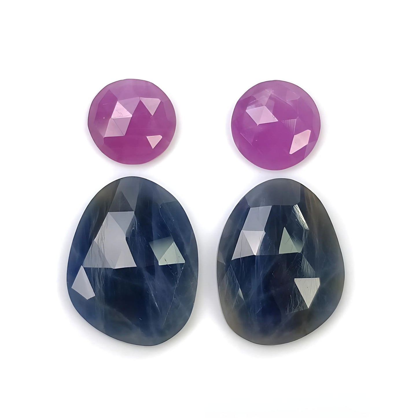 Natürlicher Multi-Saphir-Edelstein