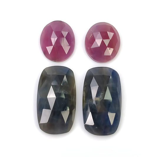 Multi zaffiro con retro piatto