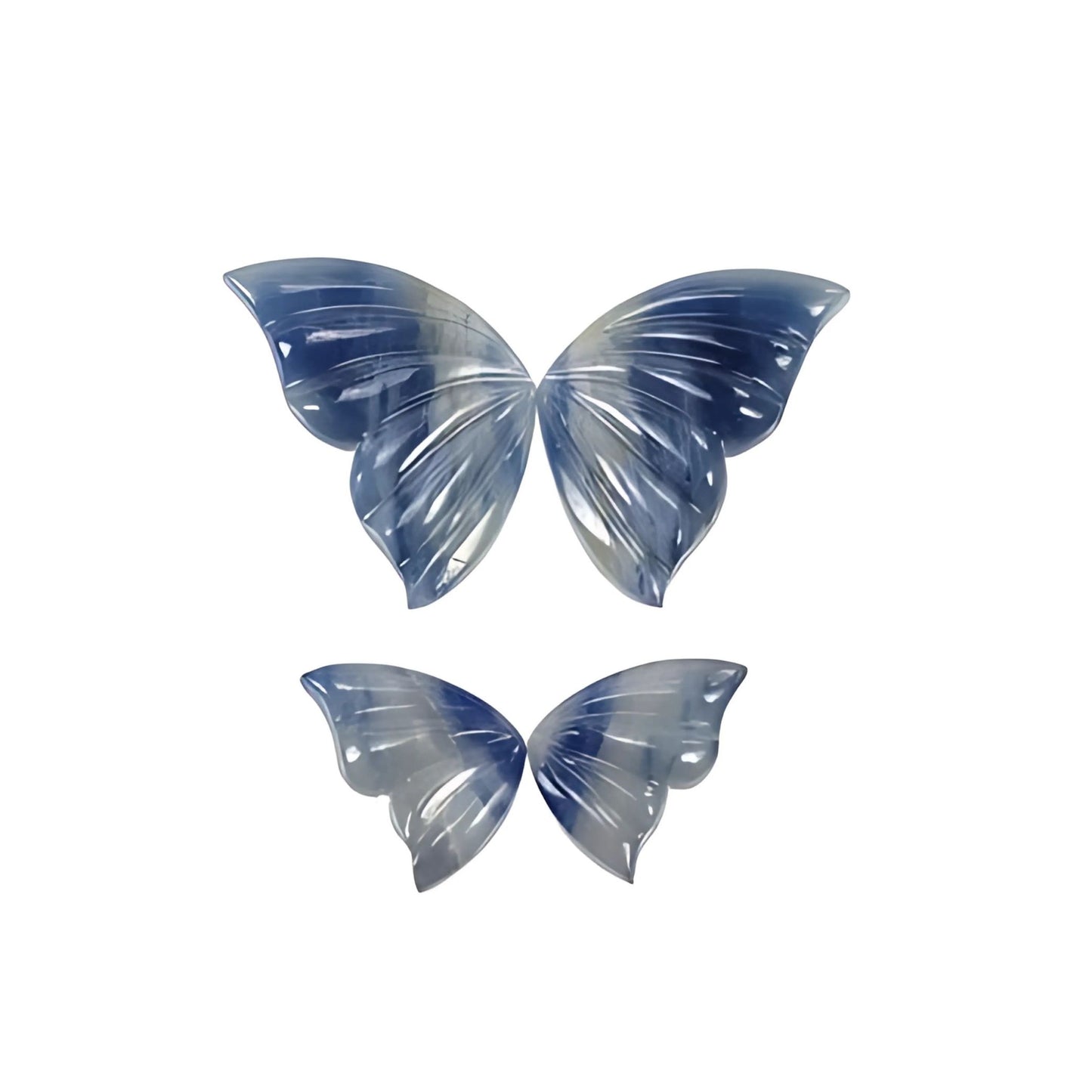 multi sapphire butterfly carving