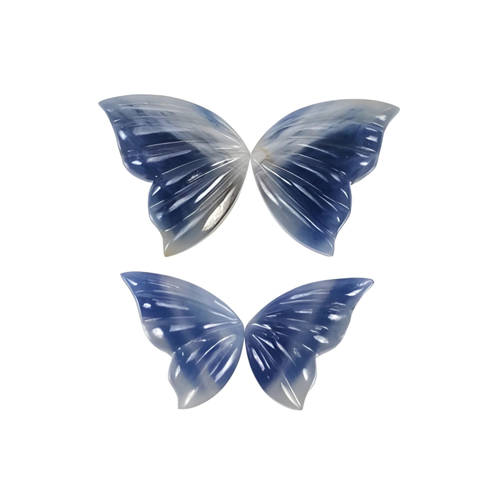 multi sapphire butterfly carving