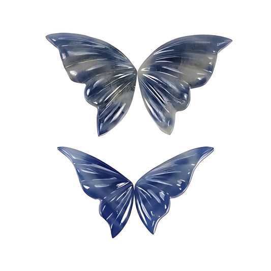 multi sapphire butterfly carving