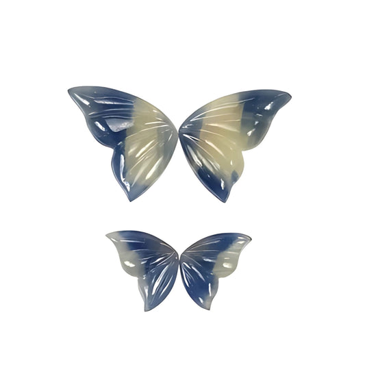 multi sapphire butterfly carving