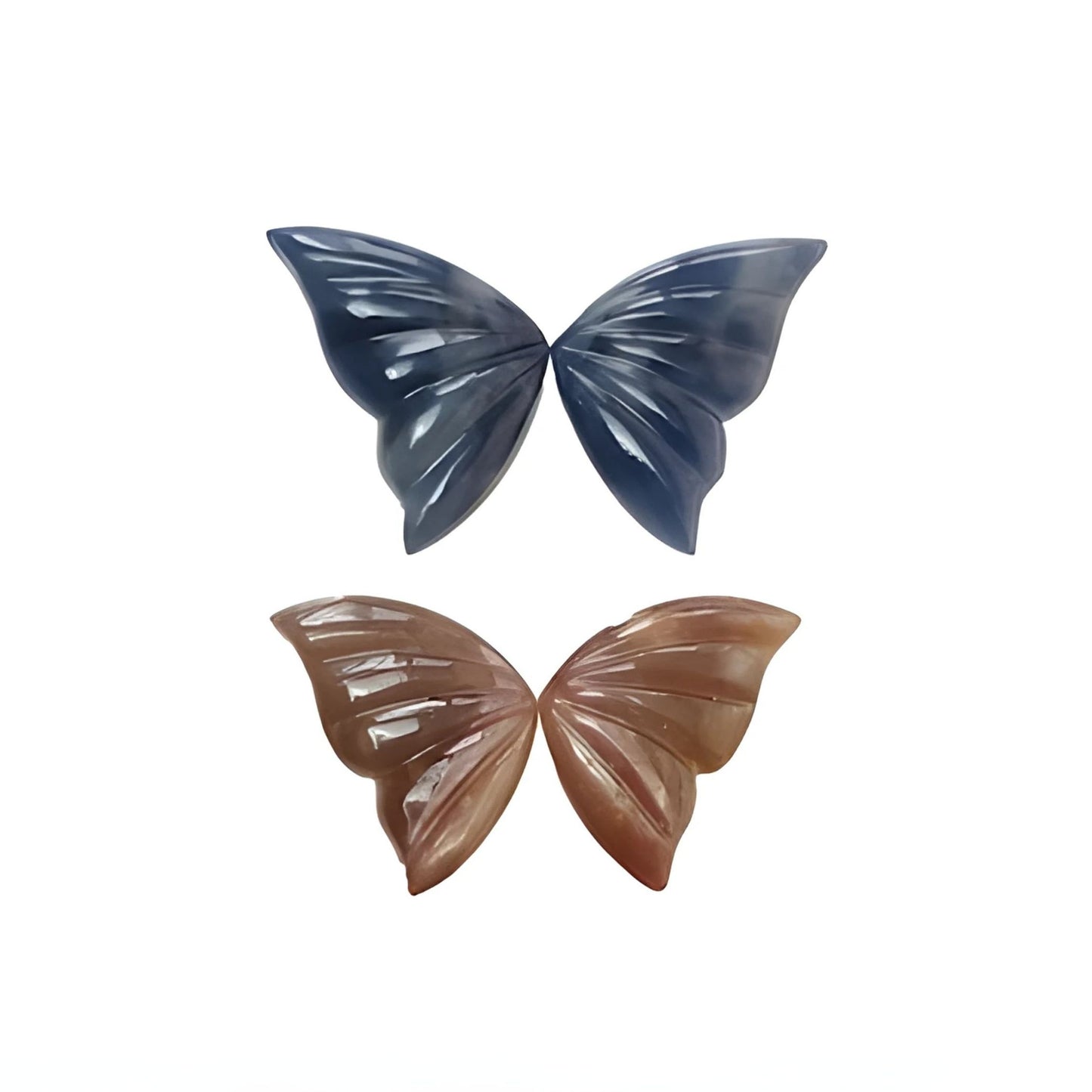 multi sapphire butterfly carving