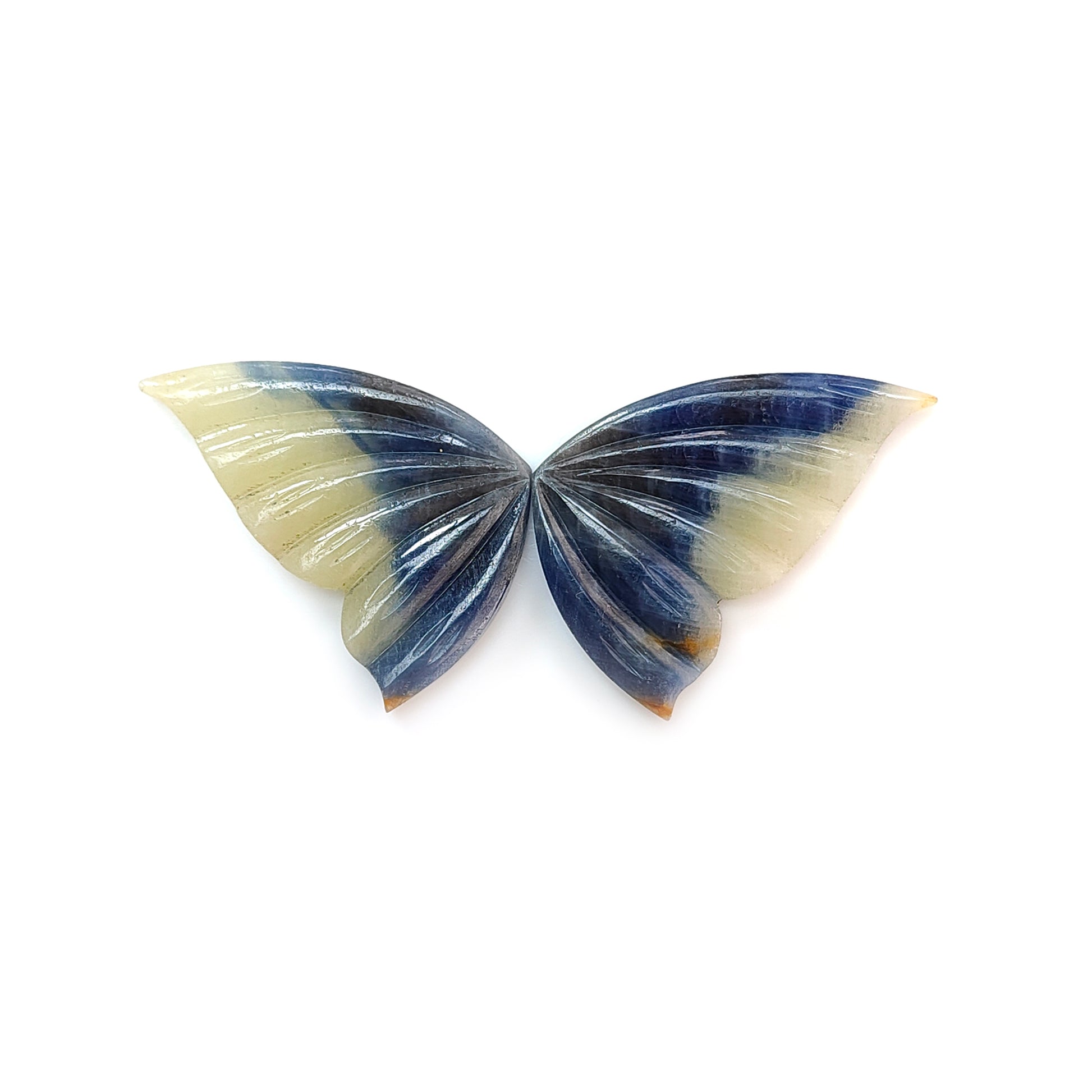 multi sapphire butterfly carving