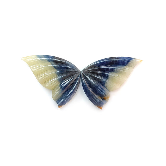 multi sapphire butterfly carving