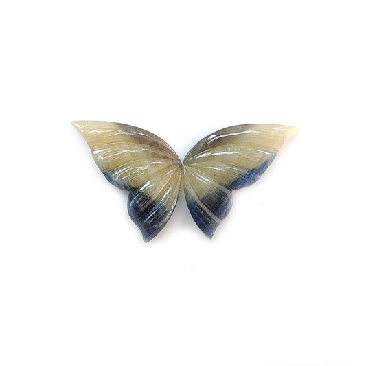multi sapphire butterfly carving