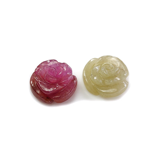 multi sapphire carving gemstone
