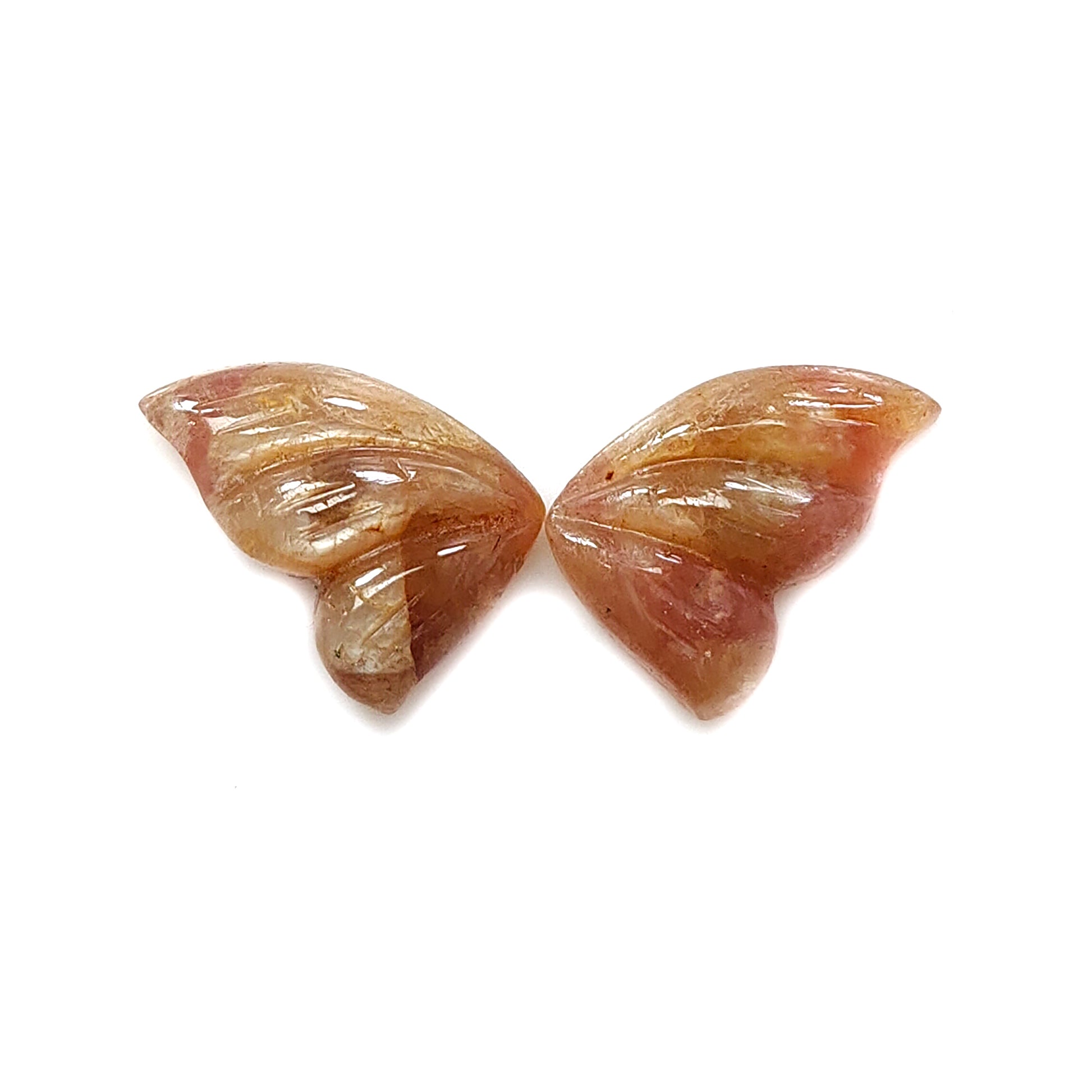 multi sapphire butterfly carving