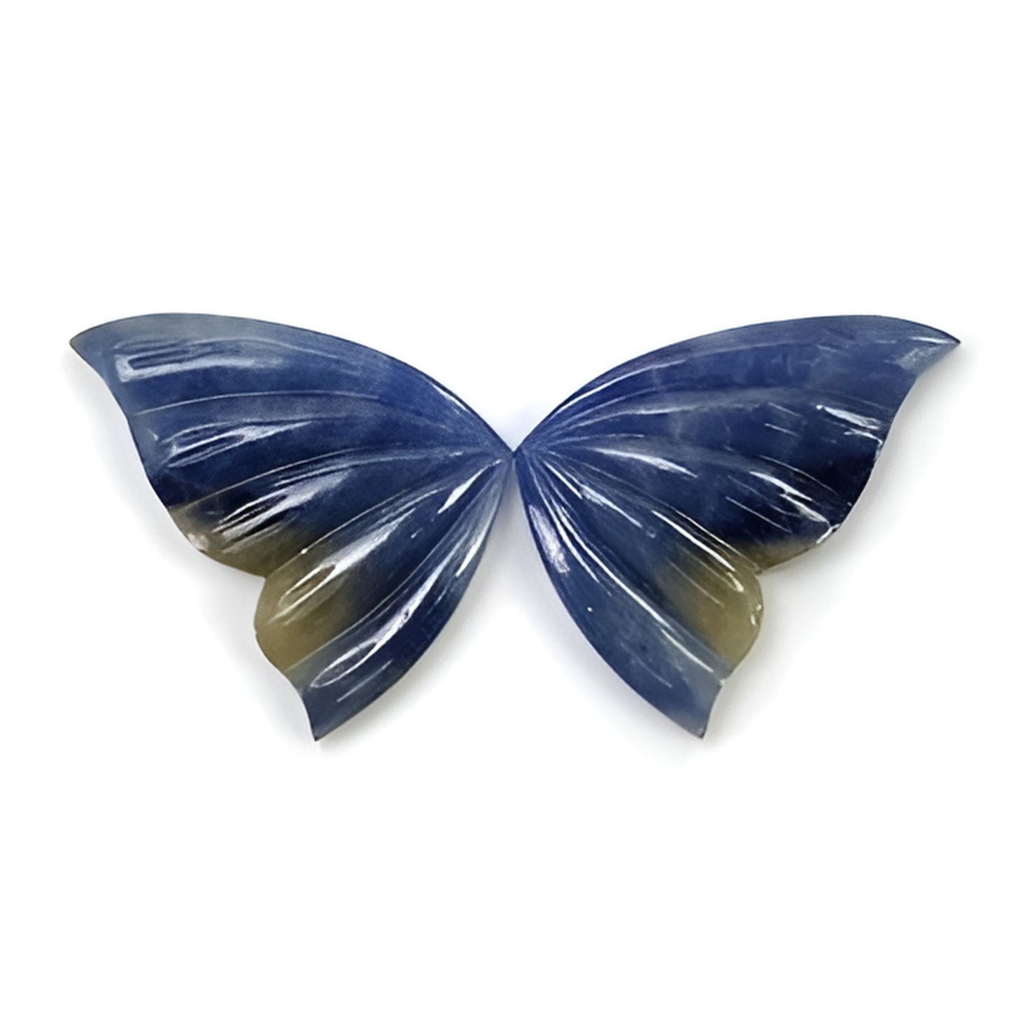 sapphire butterfly shape carving