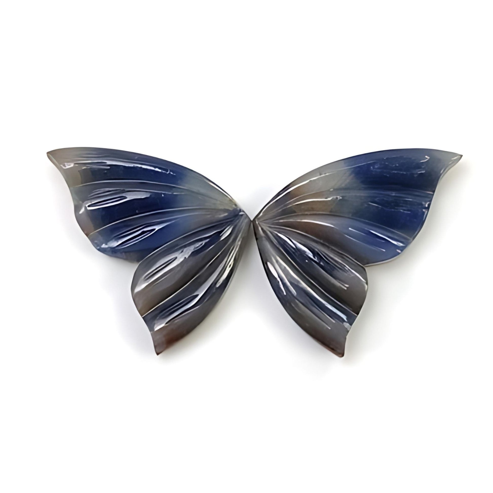 sapphire butterfly shape carving
