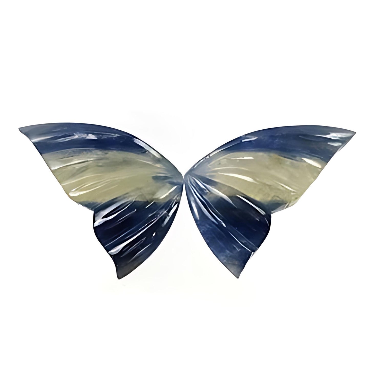 sapphire butterfly shape  carving