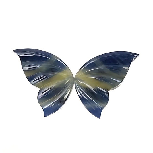 sapphire butterfly shape carving