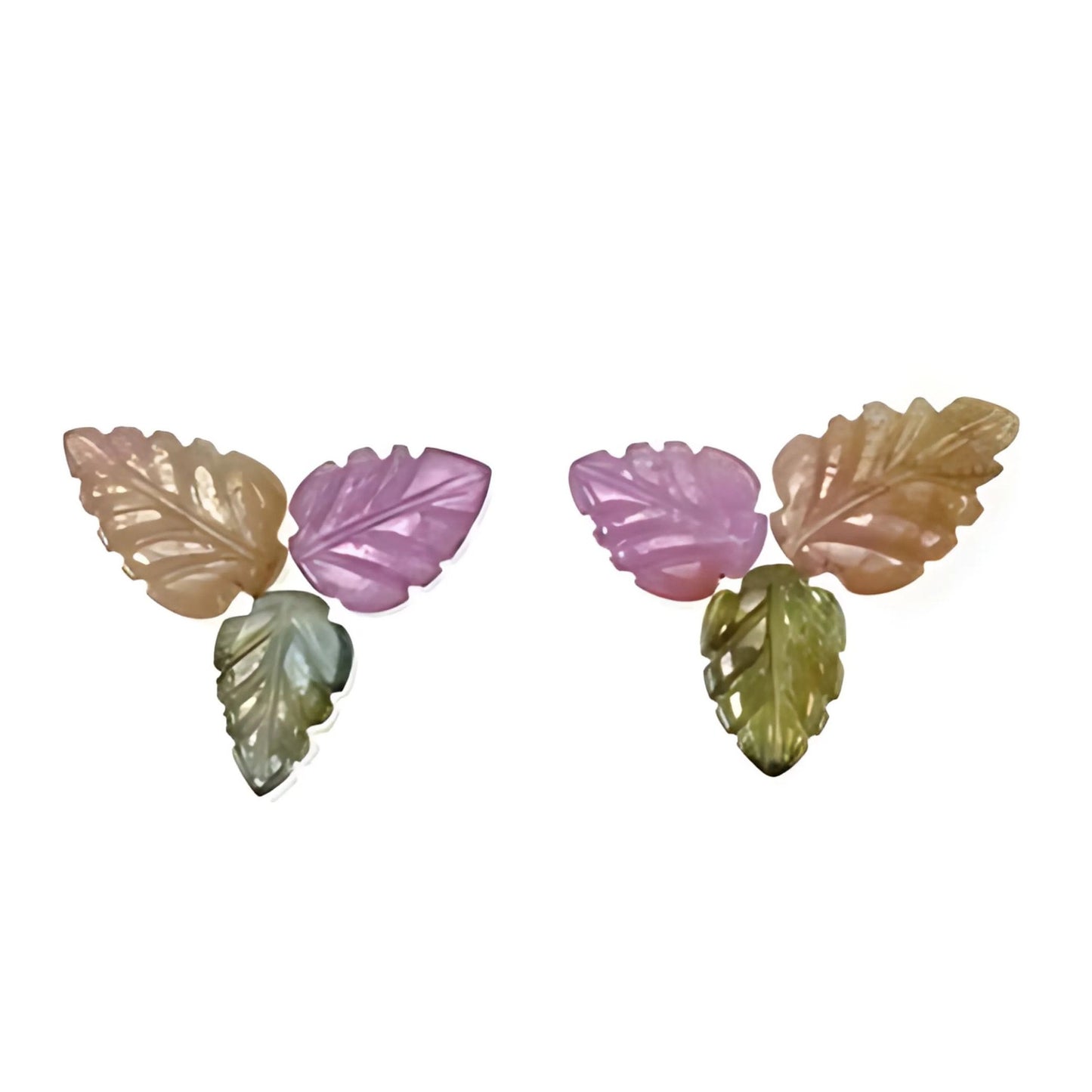 multi sapphire leaves carving