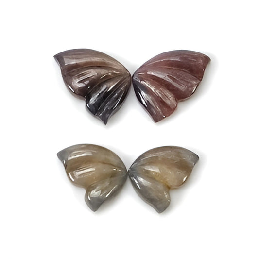 sapphire butterfly shape carving