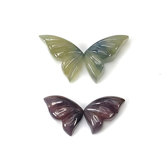 sapphire butterfly shape carving