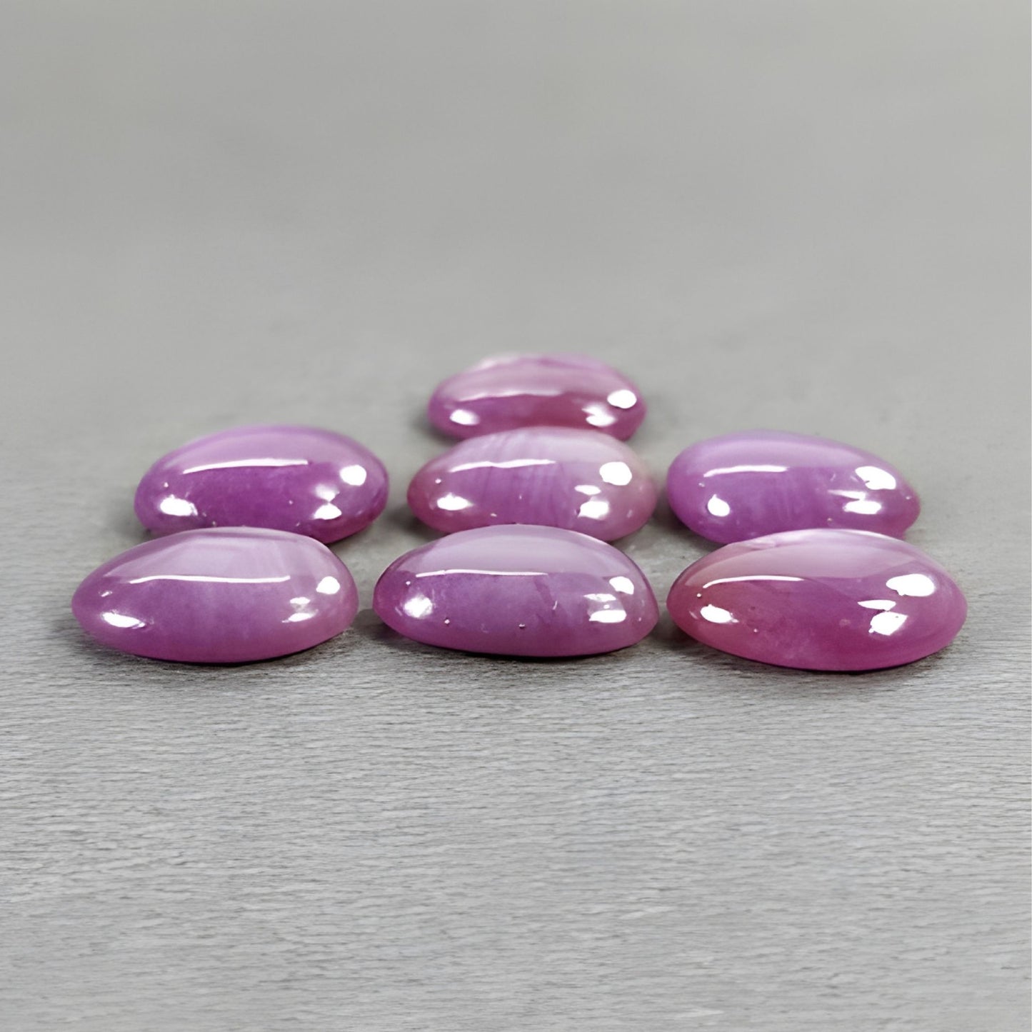 Zaffiro stellato con retro piatto