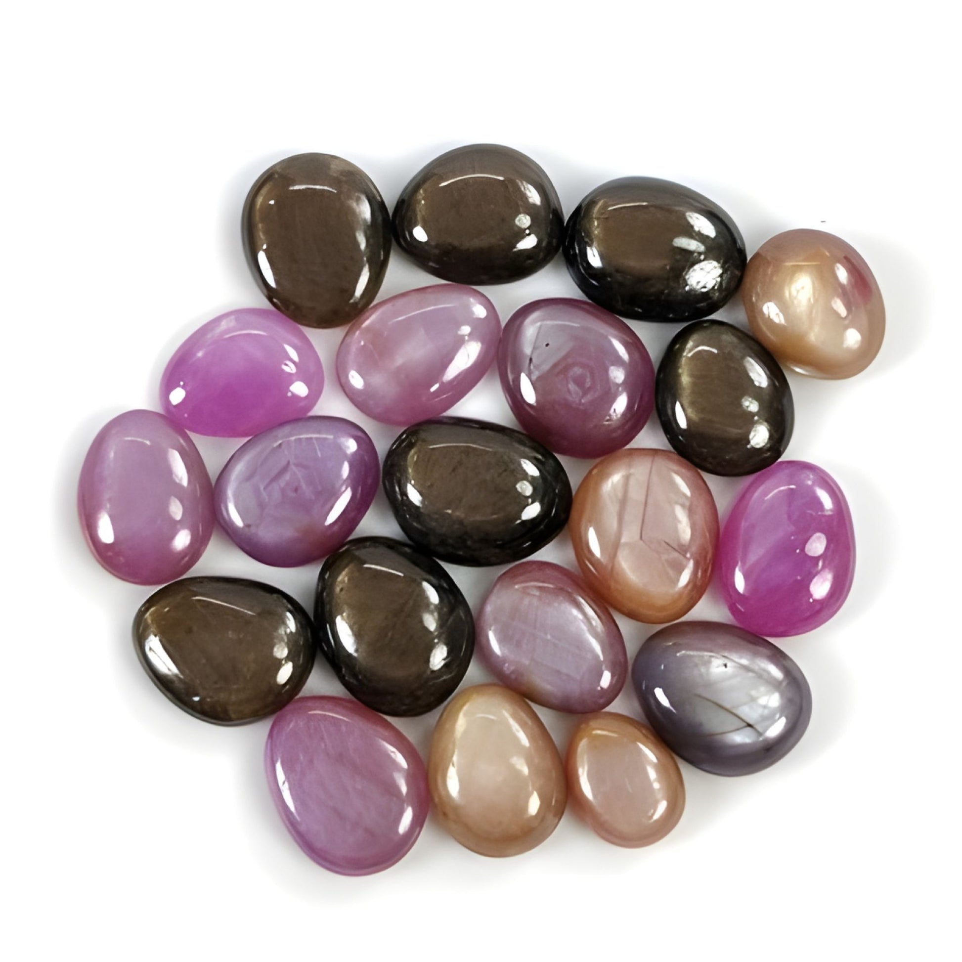 Zafiro estrella de espalda plana