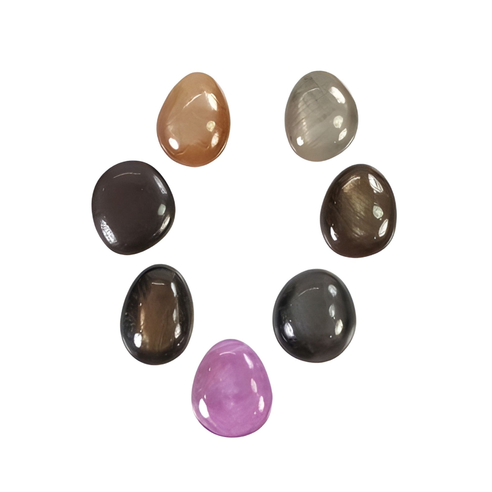 Cabochon multi-saphir étoilé