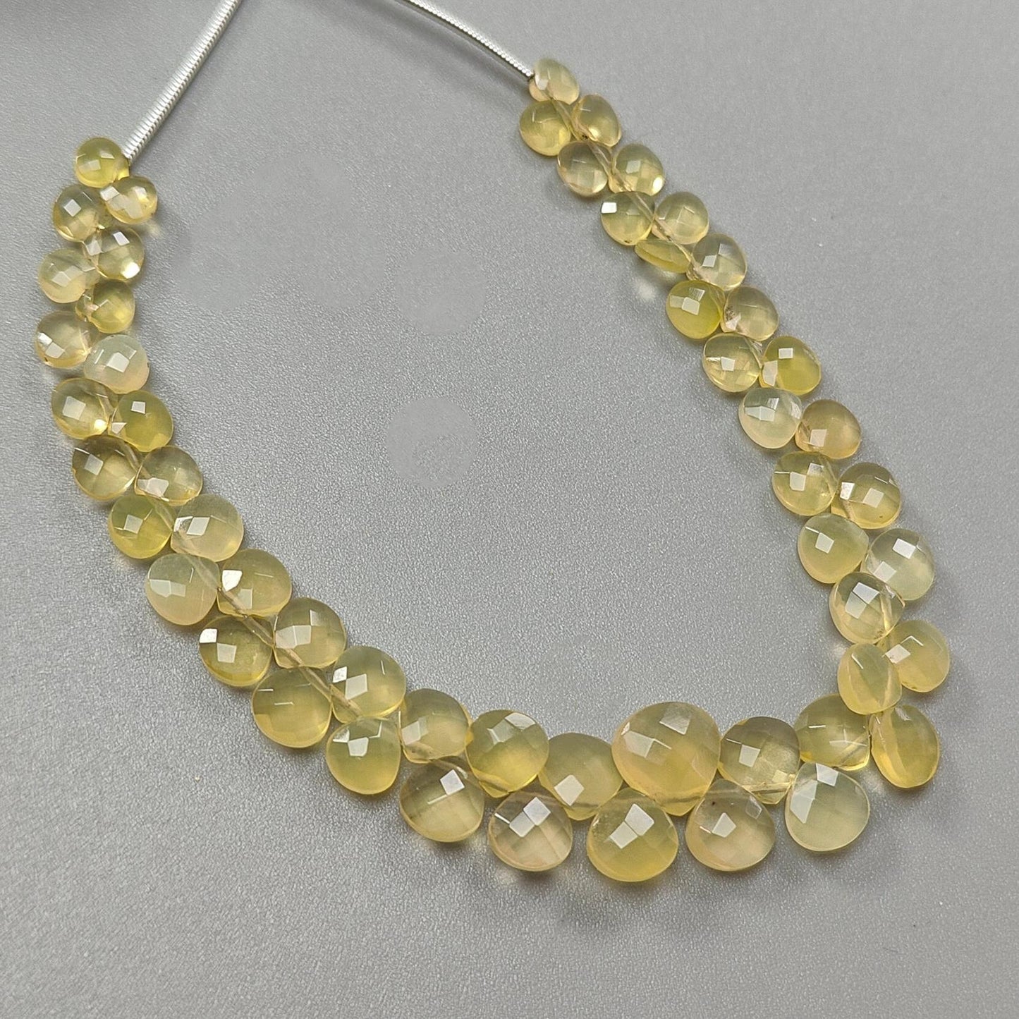 Yellow Opal Faceted Beads