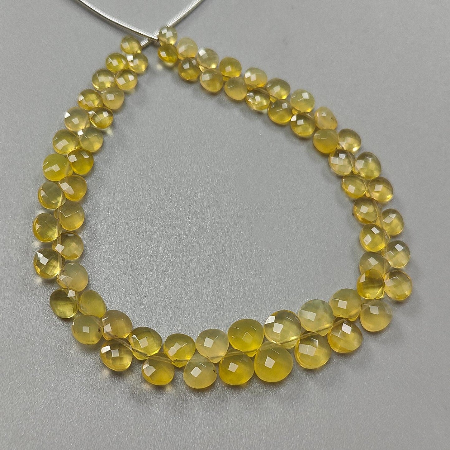 Yellow Opal Faceted Beads