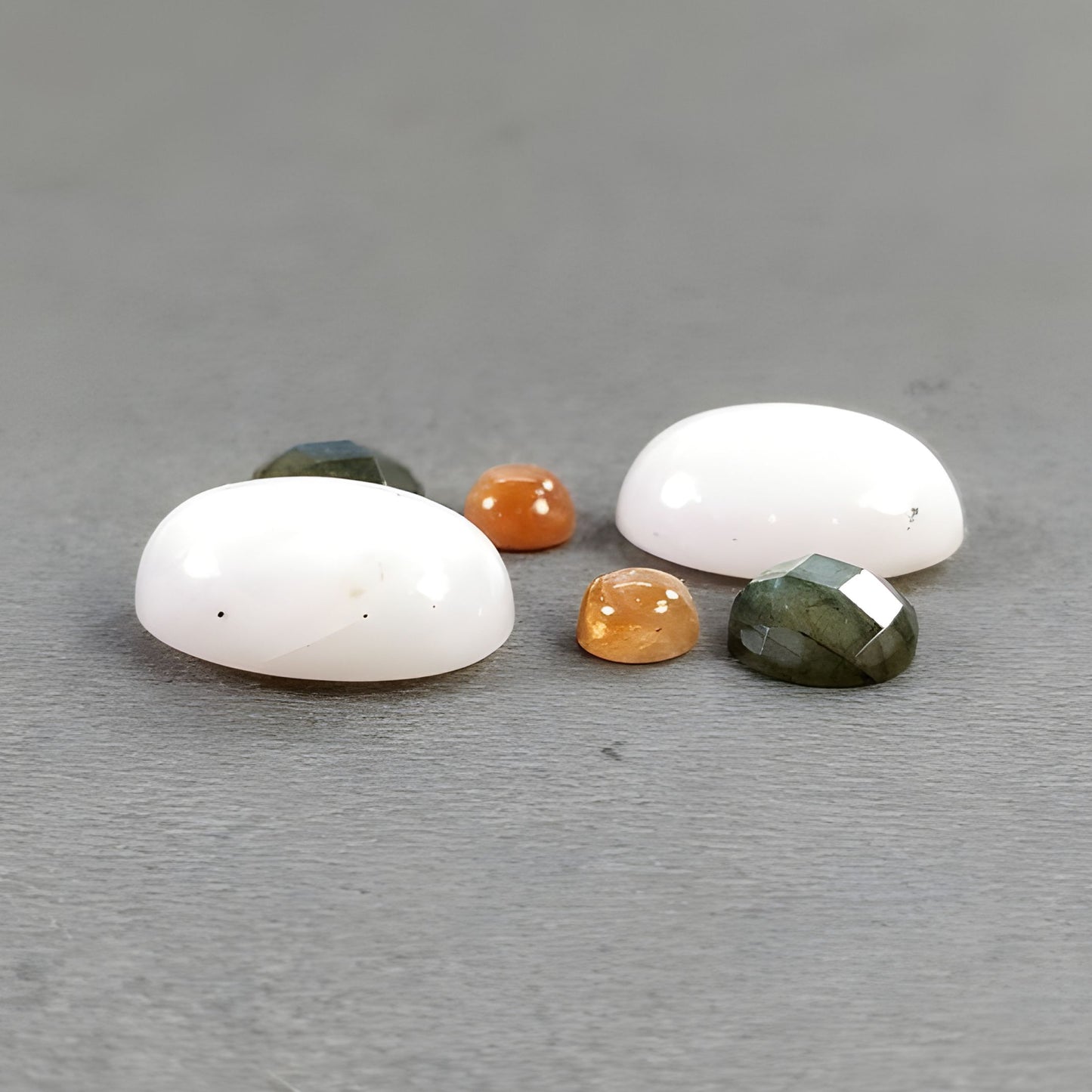 19.50cts Opal, Labradorite & Sunstone Natural Gemstone Cabochon Oval Shape 6pcs