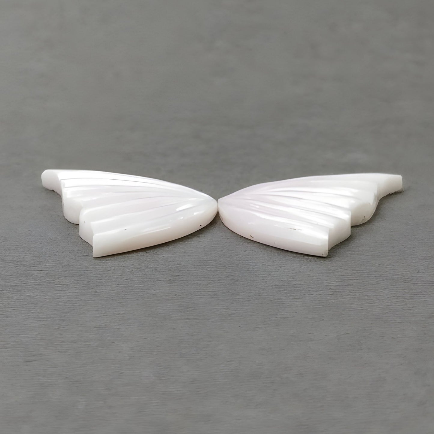 38.40cts Pink Opal Natural Untreated Gemstone Carving Butterfly Shape Pair