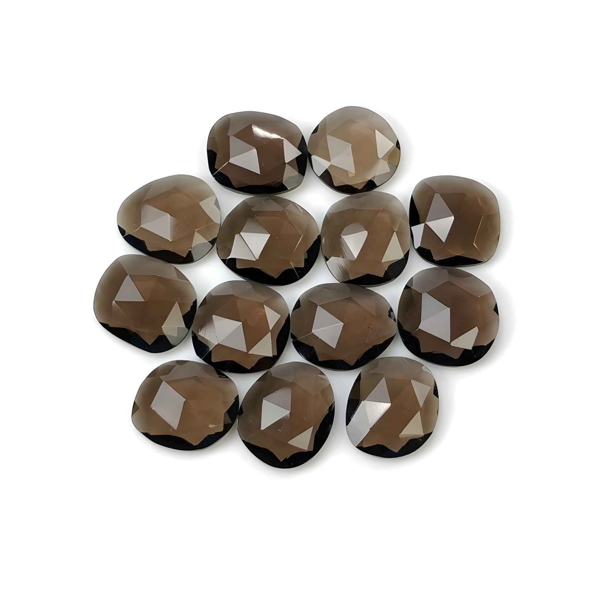 onyx rose cut gemstone