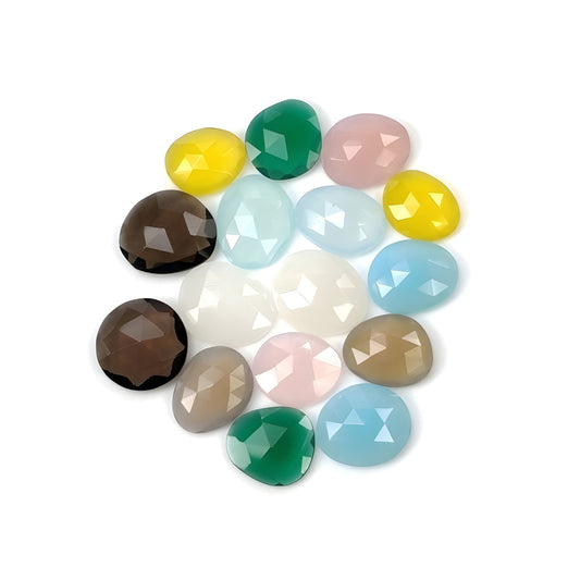 onyx rose cut gemstone